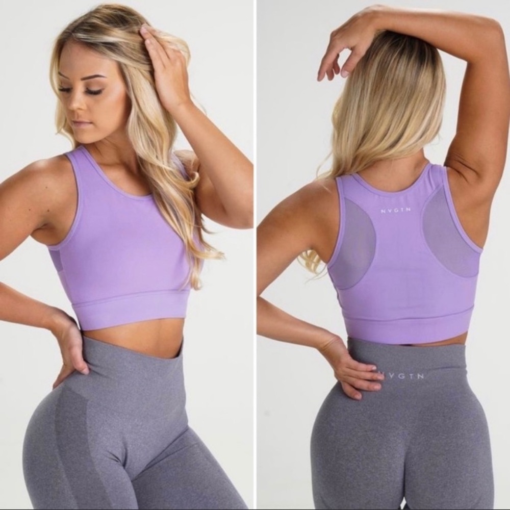 NVGTN | Lilac Lush Mesh Sports Bra